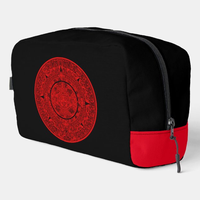 Mexican Aztec Sun Stone Mayan Calendar 2 Dopp Kit (Right Corner)