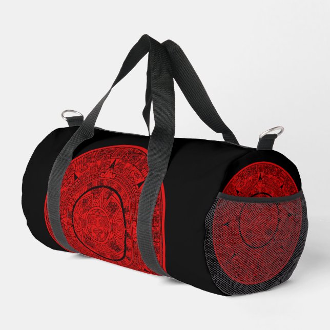 Mexican Aztec Sun Stone Mayan Calendar 2 Duffle Bag (Right Corner)