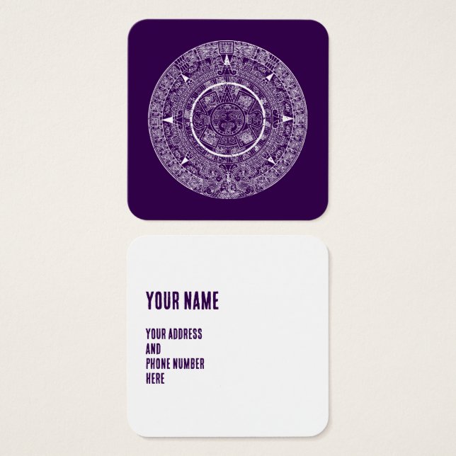 Mexican Aztec Sun Stone Mayan Calendar 3 (Front & Back)