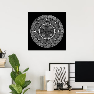 Mexican Aztec Sun Stone Mayan Calendar 3 Poster