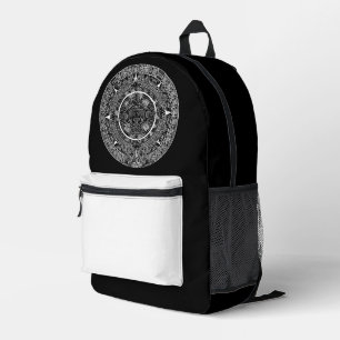 Mexican Aztec Sun Stone Mayan Calendar 3 Printed Backpack