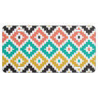 Mexican Aztec Tribal Print Ikat Diamond Pattern