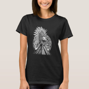 Mexican Aztec Warrior Calendar Mexico Mayan Maya A T-Shirt