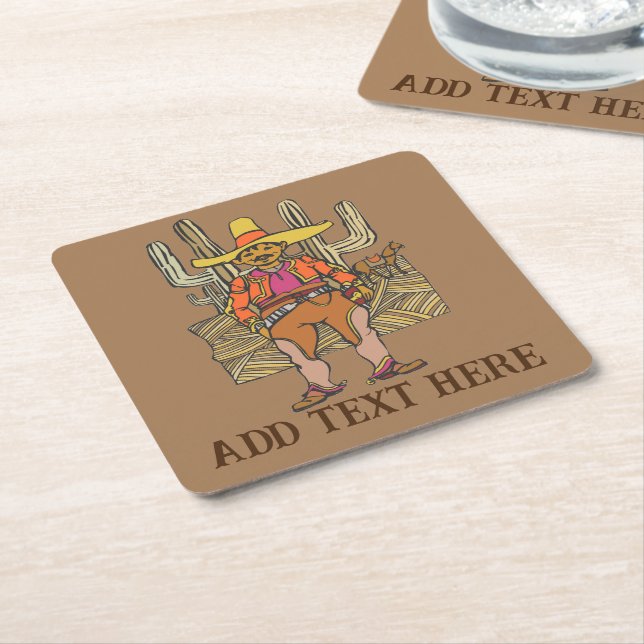 Mexican Bandit , add text, Coaster (Angled)