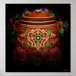 Mexican Bean Pot Poster