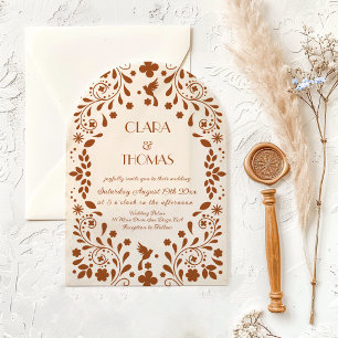 Mexican Beige Terracotta Wedding Invitation