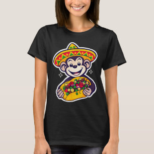 Mexican bigfoot sombrero taco el squatcho fun T-Shirt
