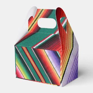 Mexican Blanket Colourful Stripe Favour Box