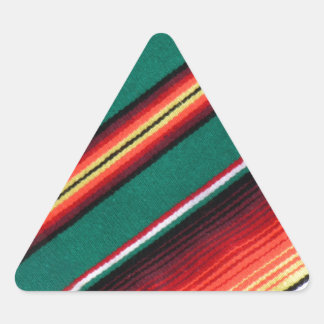 Mexican Blanket Colourful Stripe Southwestern Triangle Sticker