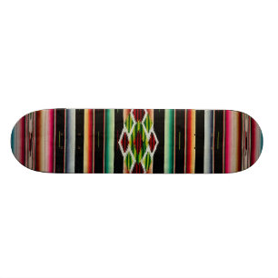 Mexican Blanket Traditional Spanish Fiesta Serape Skateboard