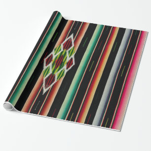 Mexican Blanket Traditional Spanish Fiesta Serape Wrapping Paper