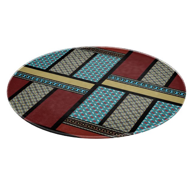Mexican Block Pattern 1 Cutting Board (Corner)