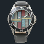 Mexican Block Pattern 1 Watch<br><div class="desc">This is a stylish unique designer watch that can be worn with a variety of outfits due to its multiple colour patterns. Thes makes for great gift for all occasions.</div>