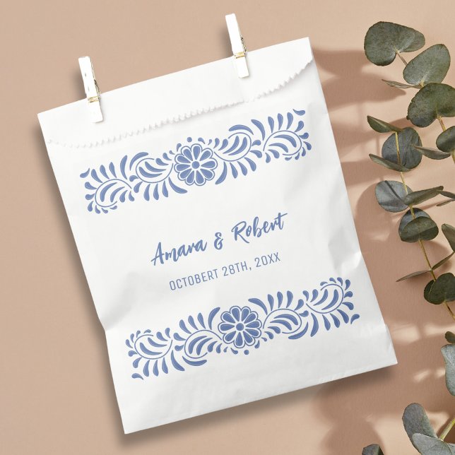 Mexican blue Talavera Favour Bag (Creator Uploaded)