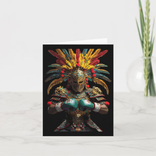 Mexican Boxing Aztec Warrior Power Card