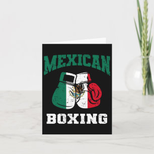 Mexican Boxing Gloves Mexico Pride Patriotic Mens  Card