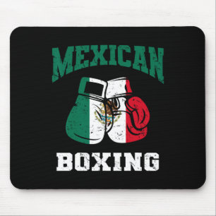 Mexican Boxing Gloves Mexico Pride Patriotic Mens Mouse Pad
