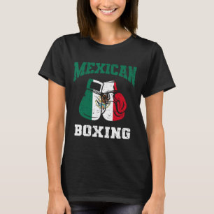 Mexican Boxing Gloves Mexico Pride Patriotic Mens T-Shirt