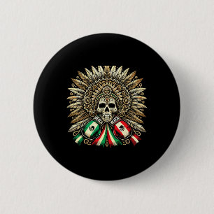 Mexican Boxing Gloves Symbol Of Pride 6 Cm Round Badge