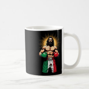 Mexican Boxing Jesus Christ Mex Boxing Shorts Coffee Mug