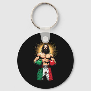Mexican Boxing Jesus Christ Mex Boxing Shorts  Key Ring
