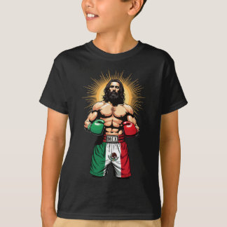 Mexican Boxing Jesus Christ Mex Boxing Shorts  T-Shirt