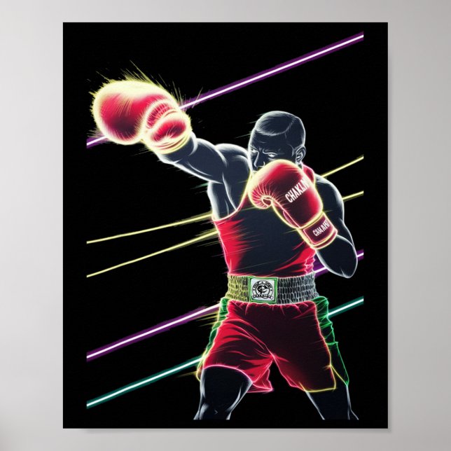 Mexican Boxing Neon  Poster (Front)