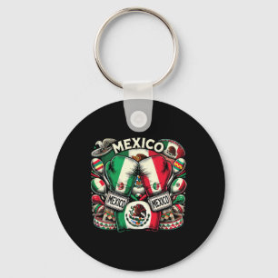Mexican Boxing Pride Gloves Sports Design 1  Key Ring