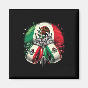 Mexican Boxing Pride Gloves Sports Design Magnet