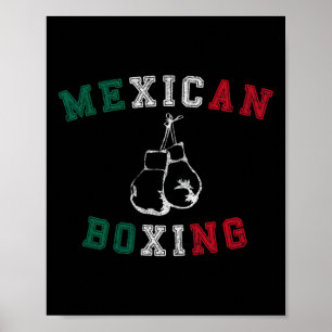 Mexican Boxing T Shirt - Vintage Distressed Style Poster