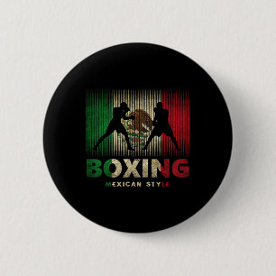 Mexican Boxing Vintage Mexico Flag Mexican Boxing 6 Cm Round Badge