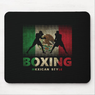 Mexican Boxing Vintage Mexico Flag Mexican Boxing Mouse Pad