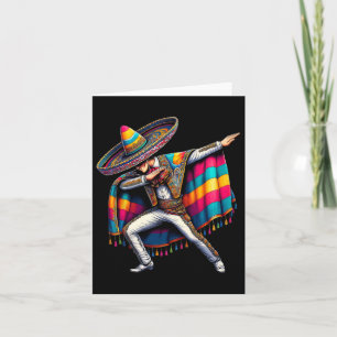 Mexican Boy Dabbing Cinco De Mayo Festive Outfit Card