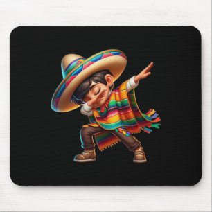 Mexican Boy Dabbing Poncho Cinco De Mayo 2 Mouse Pad