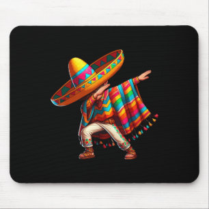 Mexican Boy Dabbing Poncho Cinco De Mayo 3 Mouse Pad
