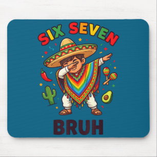 Mexican boy dabbing poncho cinco de mayo funny 6 7 mouse pad