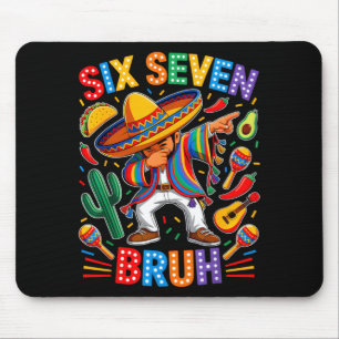 Mexican Boy Dabbing Poncho Cinco De Mayo Six Seven Mouse Pad