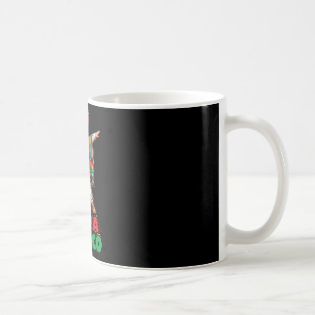 Mexican Boy Dabbing Poncho Independence Day Cinco  Coffee Mug (Right)