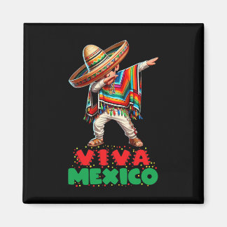 Mexican Boy Dabbing Poncho Independence Day Cinco  Magnet
