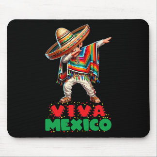 Mexican Boy Dabbing Poncho Independence Day Cinco  Mouse Pad