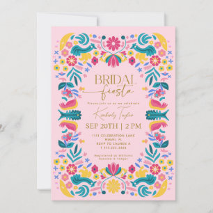 Mexican Bridal Fiesta Pink Bridal Shower Invitation
