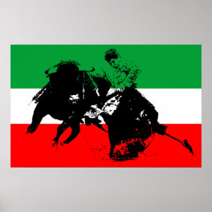 Mexican Bull Fighter Poster
