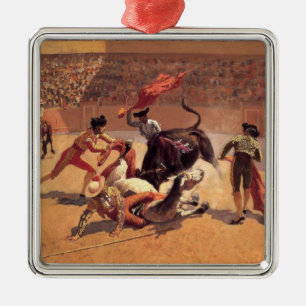 Mexican Bullfighting Arena (by Frederic Remington) Metal Ornament