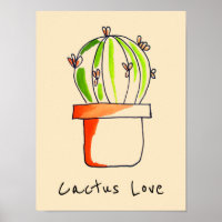 Mexican cactus cute illustration art