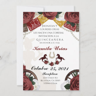Mexican Charra Invitation