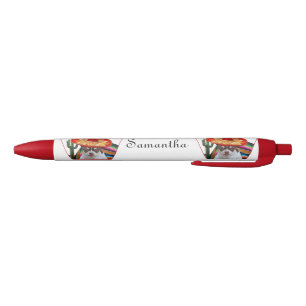 Mexican Chihuahua dog Red personalised pen