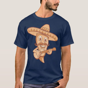 Mexican Chilli Mariachi Guitar Musician T-Shirt