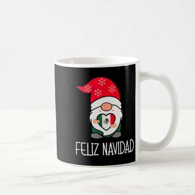 Mexican Christmas Gnome Feliz Navidad Mexico  Coffee Mug (Right)
