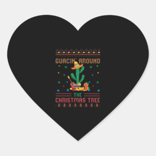 mexican Christmas, mexican Christmas Mexico, Heart Sticker