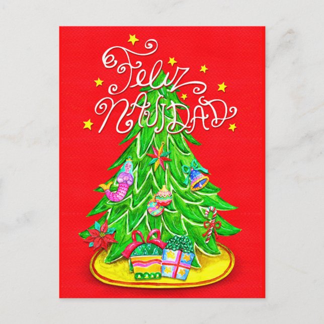 Mexican Christmas Tree Postcard (Front)